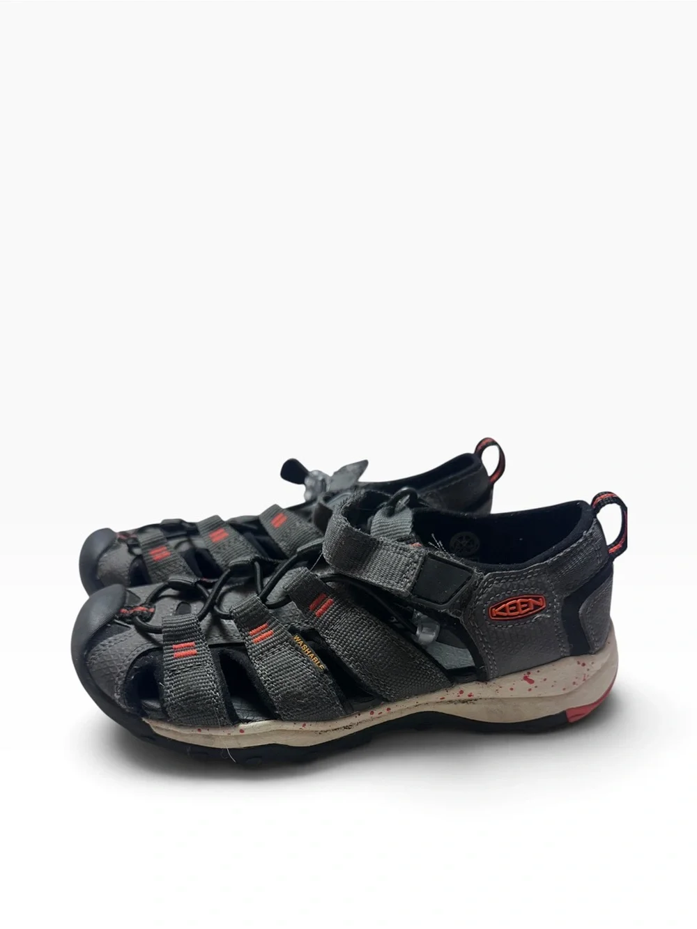 KEEN Newport H2 Youth 2 EU 34 Black Red Waterproof Hiking Water Sandals